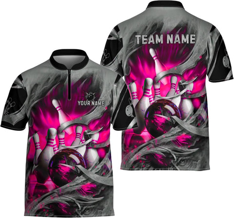 Mostprints Personalized Bowling Jersey 3D, Bowling Shirts for Team, Bowling Shirt Unisex for Men Women, Bowling Shirts for Men
