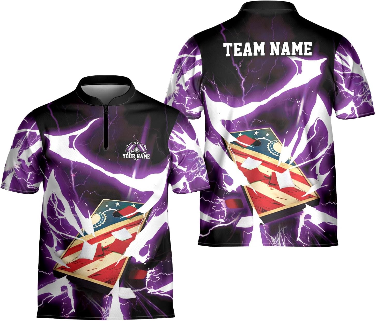 Artparel Personalized Cornhole Bowling Jersey Cornhole Shirt 3D Cornhole Player Tshirt for Team Funny Cornhole Gift Men Women