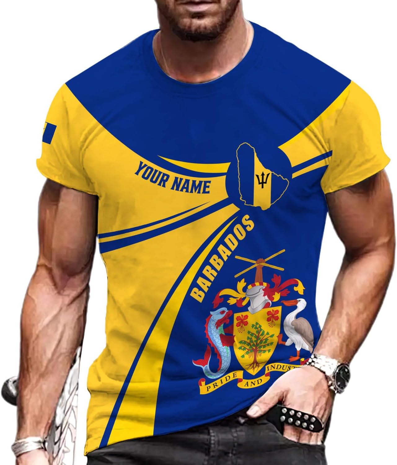 Parvii Personalized Barbados Shirts for Men & Women, Barbados Flag Shirt Barbados Tshirt, Barbados Shirt Barbados Souvenirs