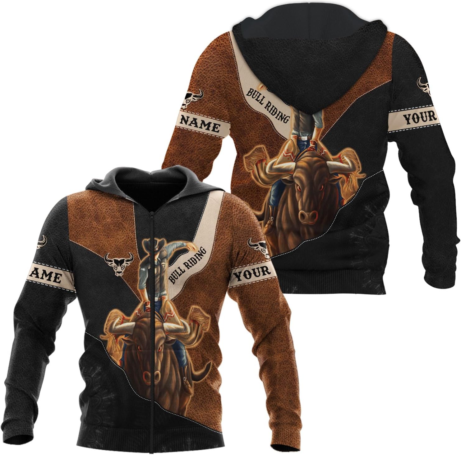 Mostprints Personalized Name Bull Riding Shirt 3D, Rodeo Shirts Bull Biding Shirts for Men and Women, Bull Rider Shirt Gift