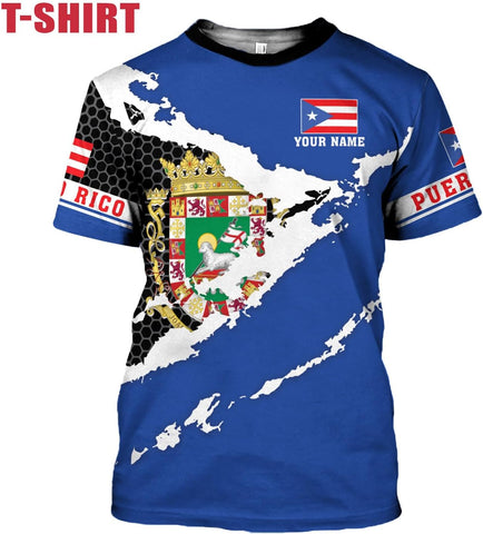 Mostefy Personalized Name Puerto Rico Shirt, Customized Puerto Rico Shirts for Men and Women, Puerto Rico Flag T-Shirt3