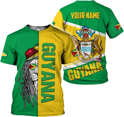 Parvii Personalized Guyana Shirts, Guyana Pride Tshirt, Guyanese Guyana Flag Shirt, Guyana Shirt for Men & Women, Guyana Gift