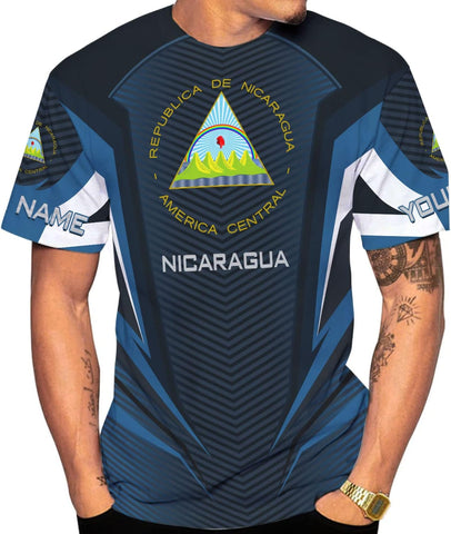 Personalized Nicaragua Shirt Custom Nicaragua Flag Lion Shirt for Men & Women Nicaraguan Camisas T-Shirt, Nicaragua Tshirt