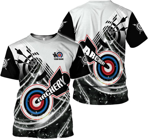 Artparel Personalized Archery Shirt 3D Archery Target Bow Archery Shirts for Men Women Archer Archery Lovers T-Shirt S-5XL