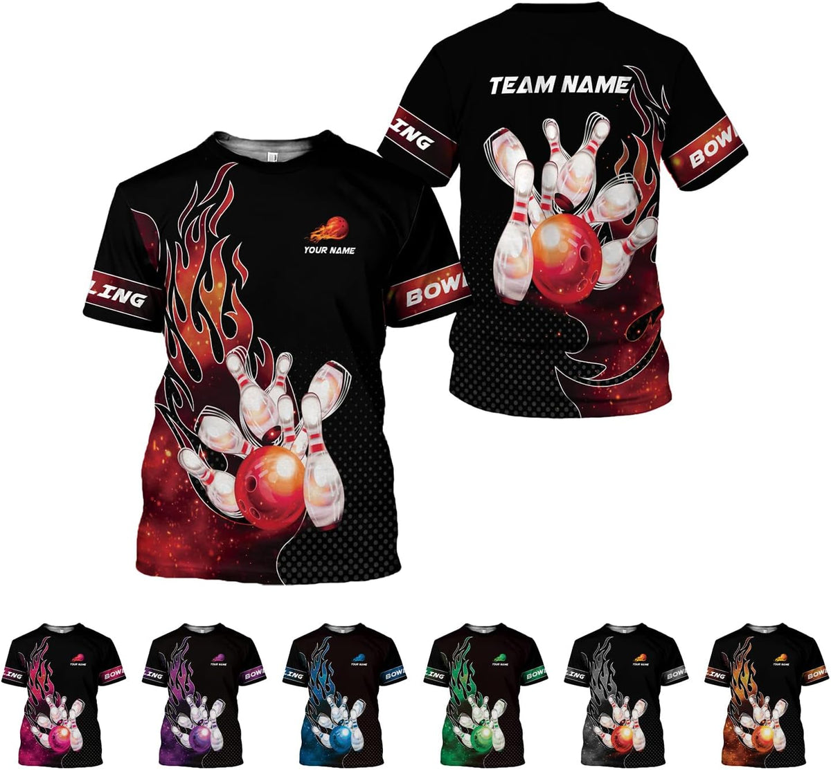 AOVL Custom Bowling Shirts for Men Bowling Shirts Bowling Shirts Unisex Bowling Jerseys for Men Custom Bowling Shirts for Men