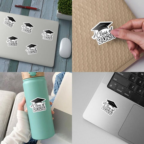 3Pcs Class of 2026 Graduation Sticker 3inches, Senior 2026 Graduation Sticker High School College Gift for Notebook Scrapbook Class of 2026 Stickers for Laptop Water Bottle Phone Case