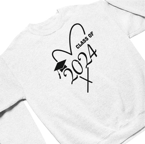MAPrints Personalized Senior 2024 Embroidered Sweatshirt, Graduation 2024 Class Of 2024 Senior Class Of 2024 Graduation Shirt