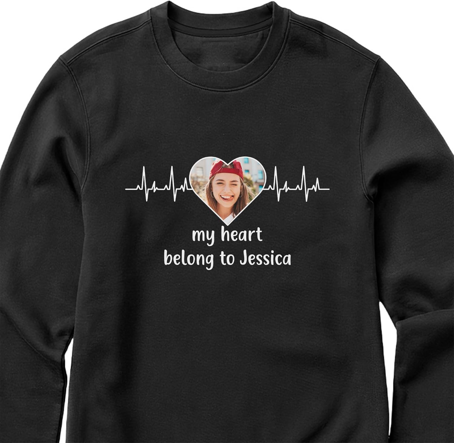 mostprints Custom Photo Sweatshirt, Matching Couple Sweatshirts, Personalized Matching Sweatshirt For Couples Gift Shirt