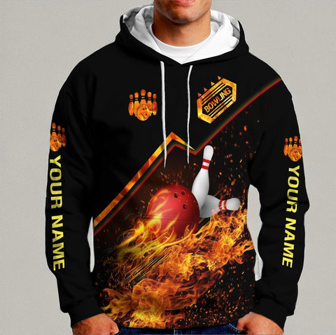 Pretyprints Personalized Bowling Shirt - Custom Bowling Gift for Women & Men