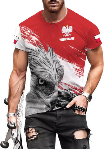 Parvii Personalized Poland Shirt Women & Men, Polska Tshirt Women Poland Shirt 3D, Poland Pride Shirts, Polish Eagle Polska