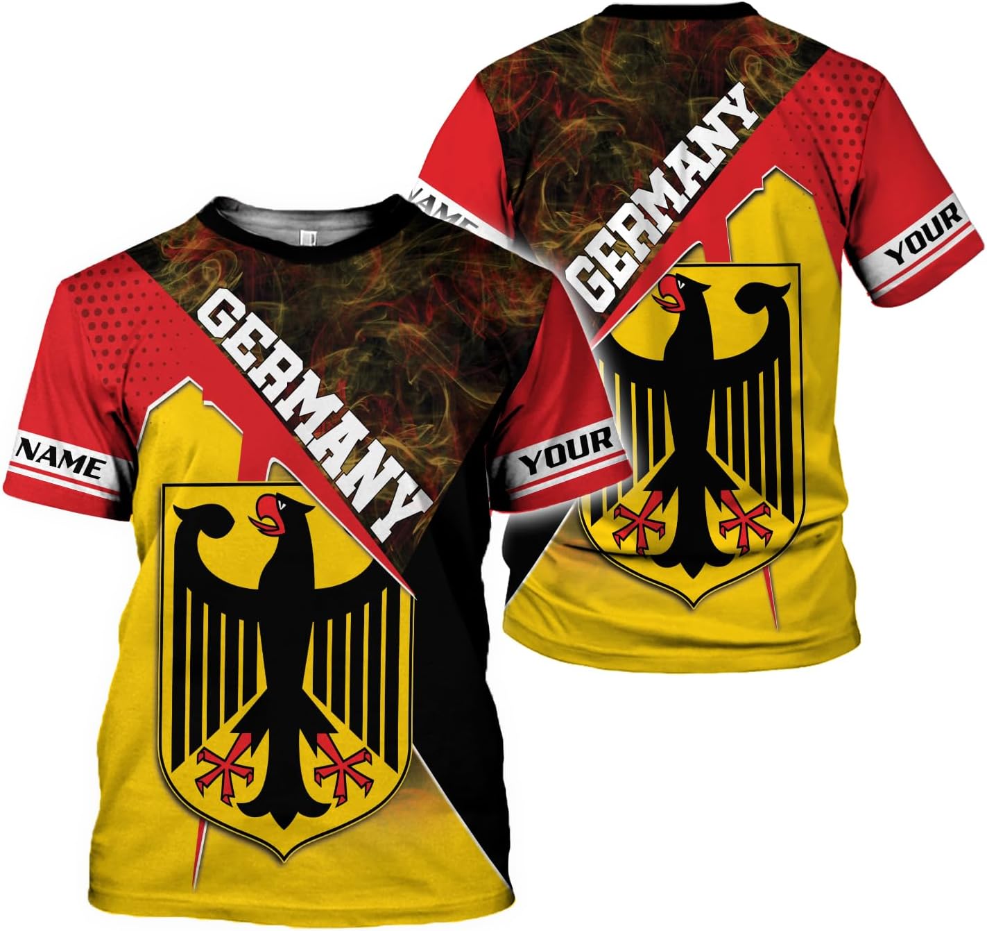 Mostprints Personalized Name Germany Shirt 3D, Custom German Shirt gift for Men and Women, German Flag Shirt Gift S-5XL