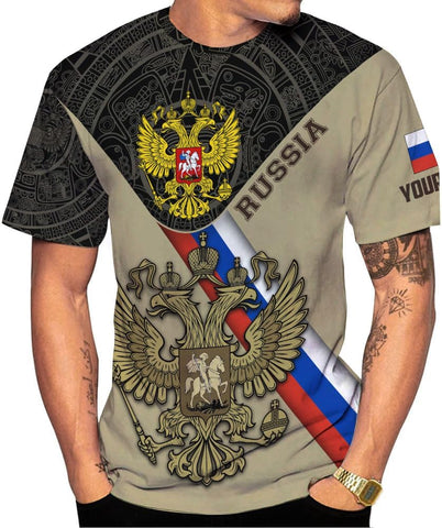 Personalized Russia Shirts Russian Shirt Russian Unisex Shirts Russia Flag Pride Shirts Russia Flag Coat of Arms Shirts