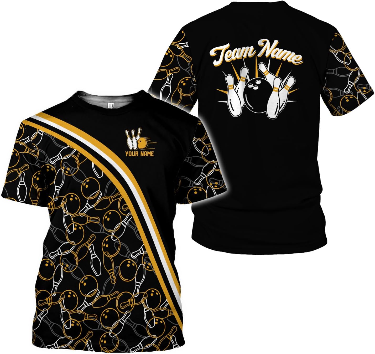 Podagree Personalized Name Bowling Shirts for Men and Women 3D, Bowling Shirts for Team Bowling, Bowling Shirts Gift