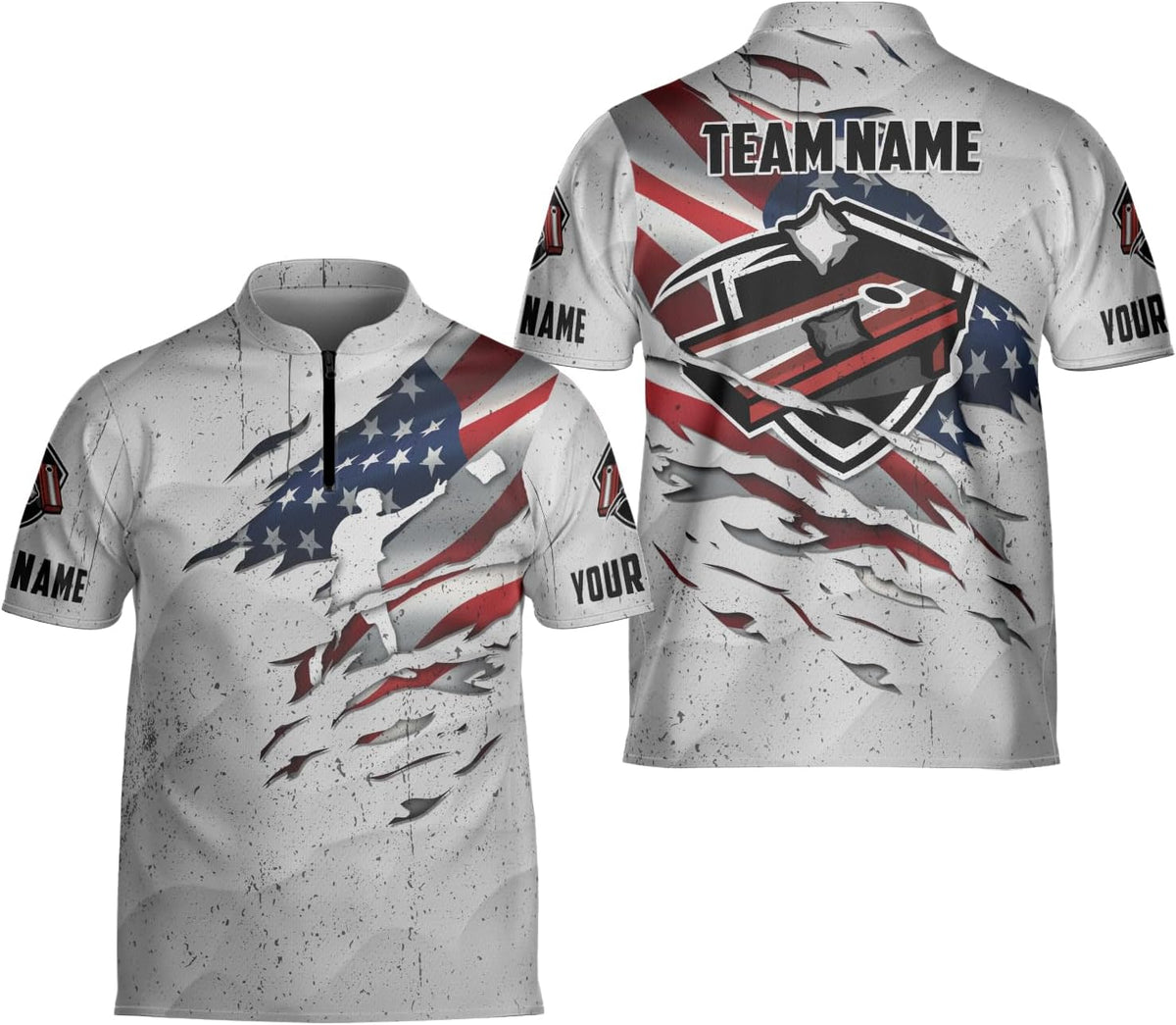 Artparel Personalized Cornhole Bowling Jersey Cornhole Shirt 3D Cornhole Player Tshirt for Team Funny Cornhole Gift Men Women