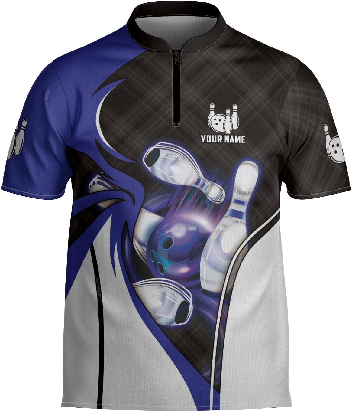 mostprints Personalized Bowling Jersey Gift 3D Custom Bowling Shirts for Team Name Bowl Bowler Shirt Unisex Cool Men Women