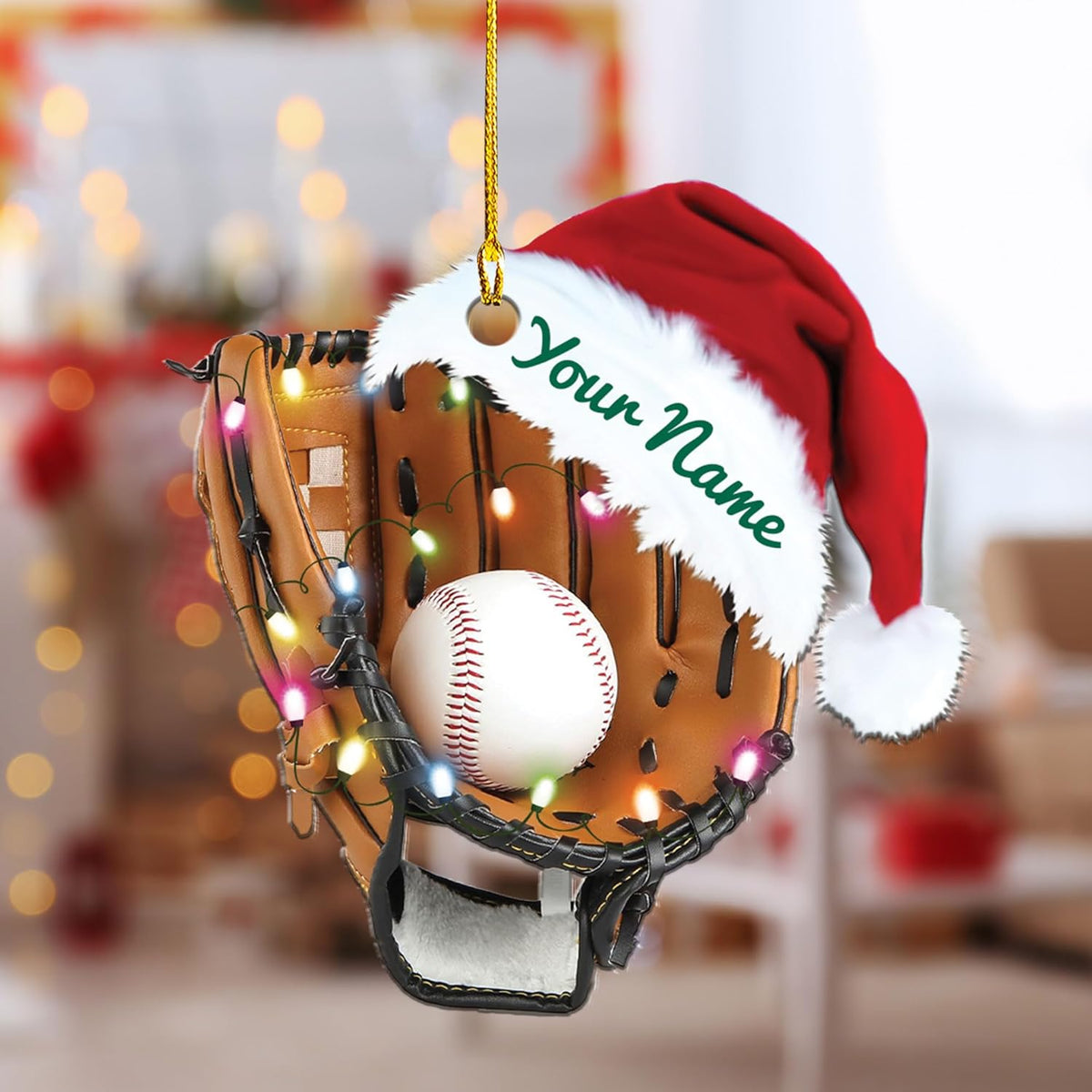 Podagree Baseball Gloves Ornaments, Personalized Baseball Christmas 2023 Ornament, Baseball Xmas Gift, Baseball Team Hanging Ornament, Baseball Lovers Gift, Gift for Him (BB5)