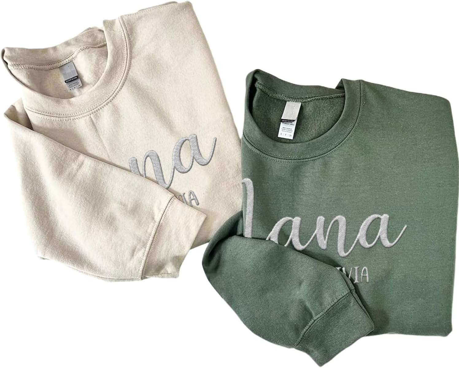 Riveprints Personalized Nana Sweatshirt for Women, Custom Nana with Grandkids Names Gifts Christmas, Valentine, Mothers Day