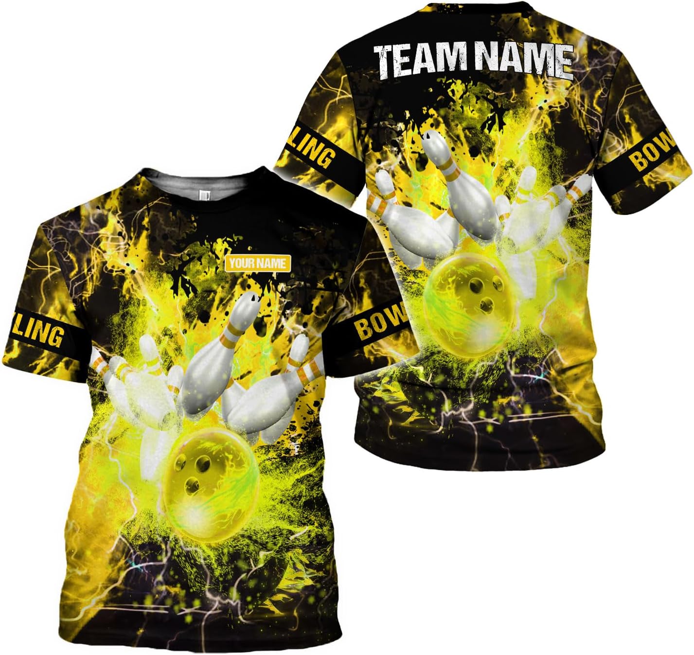 Mostprints Personalized Name Bowling Shirts for Men and Women 3D, Bowling Shirts for Team Bowling, Bowling Shirts Gift