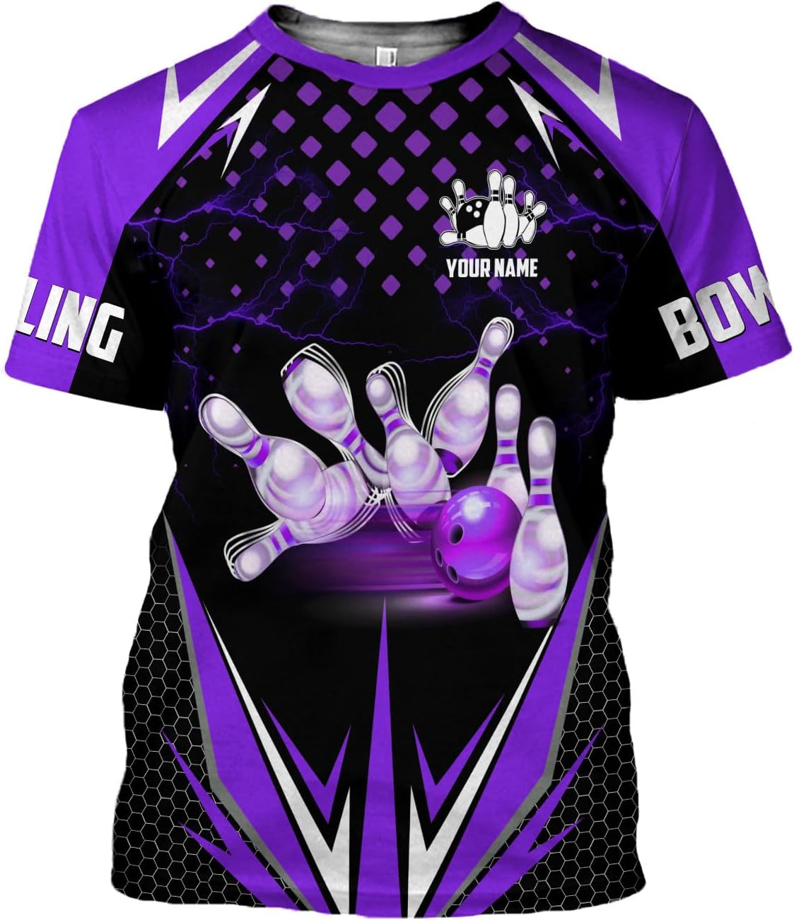 MoonArt Personalized Name Bowling Shirts for Men and Women 3D, Bowling Shirts for Team Bowling, Bowling Shirts Gift