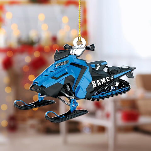 RoyalBro Personalized Snowmobile Ornament Snowmobile Gear Shoes Christmas Ornament for Snowmobile Lovers, Snowmobile Christmas Ornament Gift for Snowmobile Lovers (Style 6)