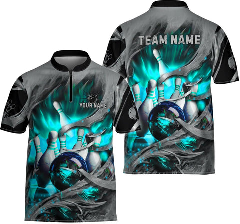 Mostprints Personalized Bowling Jersey 3D, Bowling Shirts for Team, Bowling Shirt Unisex for Men Women, Bowling Shirts for Men