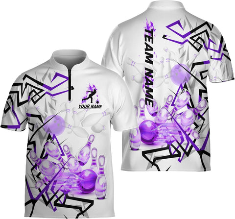 Ligthuy Personalized Bowling Jersey 3D, Bowling Shirts for Team, Bowling Shirt Unisex for Men Women, Bowling Shirts for Men