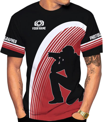 HomeDesign Personalized Photography Shirt Photographer Shirts Photographic Camera Tshirt Men & Women Photographer Gifts
