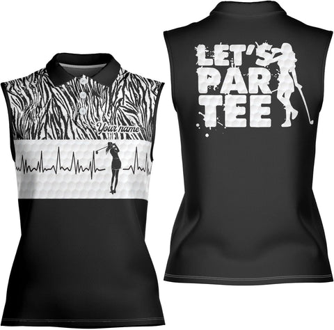 Podagree Personalized Golf Shirts for Women Sleeveless with Collar, Funny Golf Shirts for Women Ladies Sleeveless Golf Shirt