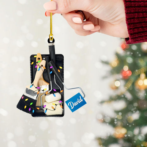 AOVL Personalized Painting Ornament, Artist Christmas Ornament, Drawing Ornament Gift, Painter Christmas Ornament, Painting Artist Ornament, Painting Tool Ornament Painter (Painting 12)