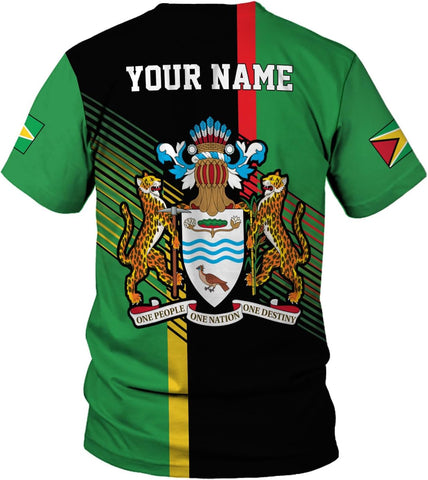 Parvii Personalized Guyana Shirts, Guyana Pride Tshirt, Guyanese Guyana Flag Shirt, Guyana Shirt for Men & Women, Guyana Gift