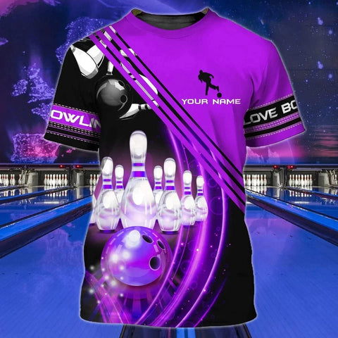 Custom Bowling Shirts, Personalized Name Bowling Shirts Unisex, Bowling Jerseys for Men & Women, Team Bowling Shirt Gift