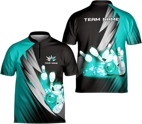 Artparel Personalized Name Bowling Jersey 3D, Custom Bowling Shirts for Team, Bowling Shirt Unisex for Men & Women