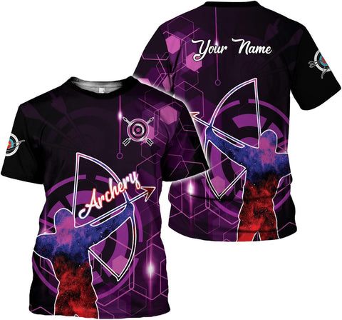 Artparel Personalized Archery Shirt 3D Archery Target Bow Archery Shirts for Men Women Archer Archery Lovers T-Shirt S-5XL