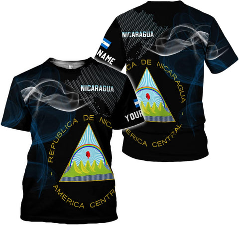 Personalized Nicaragua Shirt Custom Nicaragua Flag Lion Shirt for Men & Women Nicaraguan Camisas T-Shirt, Nicaragua Tshirt