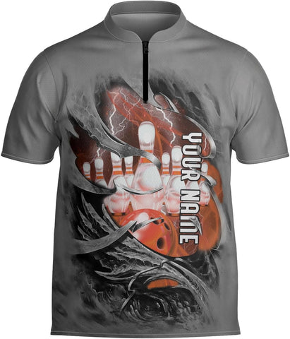 Artparel Personalized Bowling Jersey 3D Custom Bowling Shirts for Team Bowling Shirt Unisex for Men Women Bowling Jerseys 3D