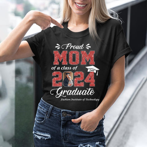 Personalized Graduation 2024 Shirt Proud Family of A Class of 2024 Graduate Class of 2024 Senior Class of 2024 Class of 2024