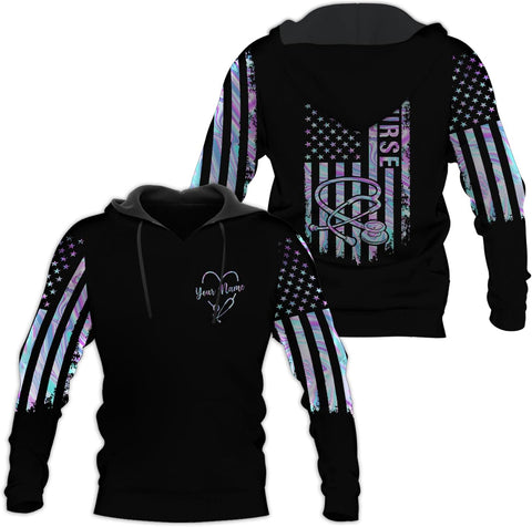 MoonArt Personalized Name Nurse Shirt Nurse Gifts Nurse Graduation Gift Funny Nurse T-Shirt Gift Nursing Emergency Shirts