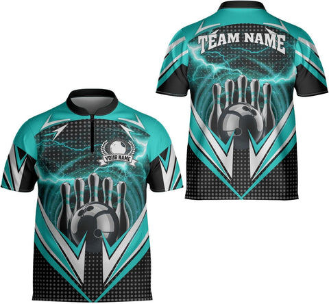 Ligthuy Personalized Bowling Jersey 3D, Bowling Shirts for Team, Bowling Shirt Unisex for Men Women, Bowling Shirts for Men