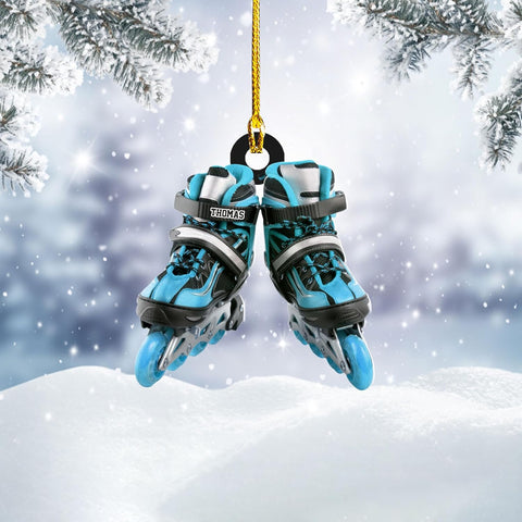 AOVL Custom Roller Skate Ornaments 2024 Roller Skate Christmas Ornament Roller Skate Ornaments for Christmas Tree Roller Skate Ornament Gift for Roller Skate Lovers Roller Skates Christmas (RS11)