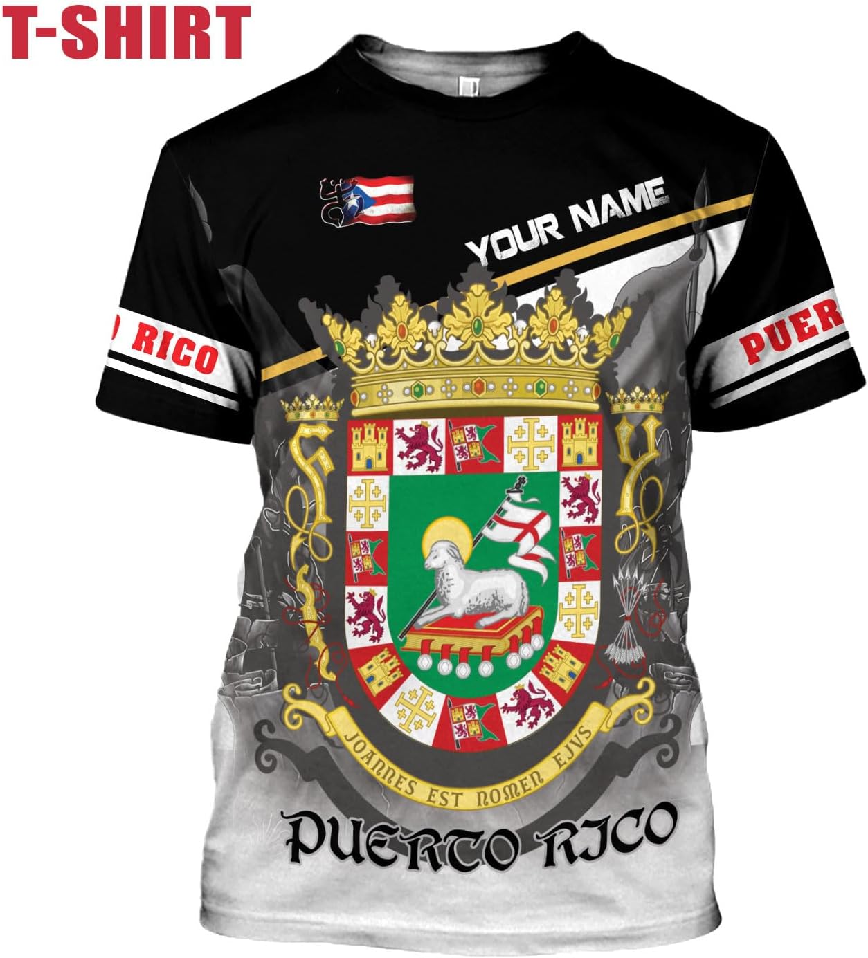 Mostefy Personalized Name Puerto Rico Shirt, Customized Puerto Rico Shirts for Men and Women, Puerto Rico Flag T-Shirt3