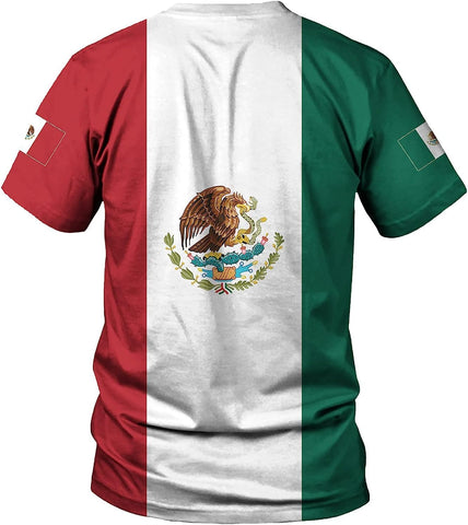 Personalized Mexican Shirts for Men 3D Customized Mexico Shirts for Men Mexico Shirts for Women Mexico Flag Shirt (RD45)