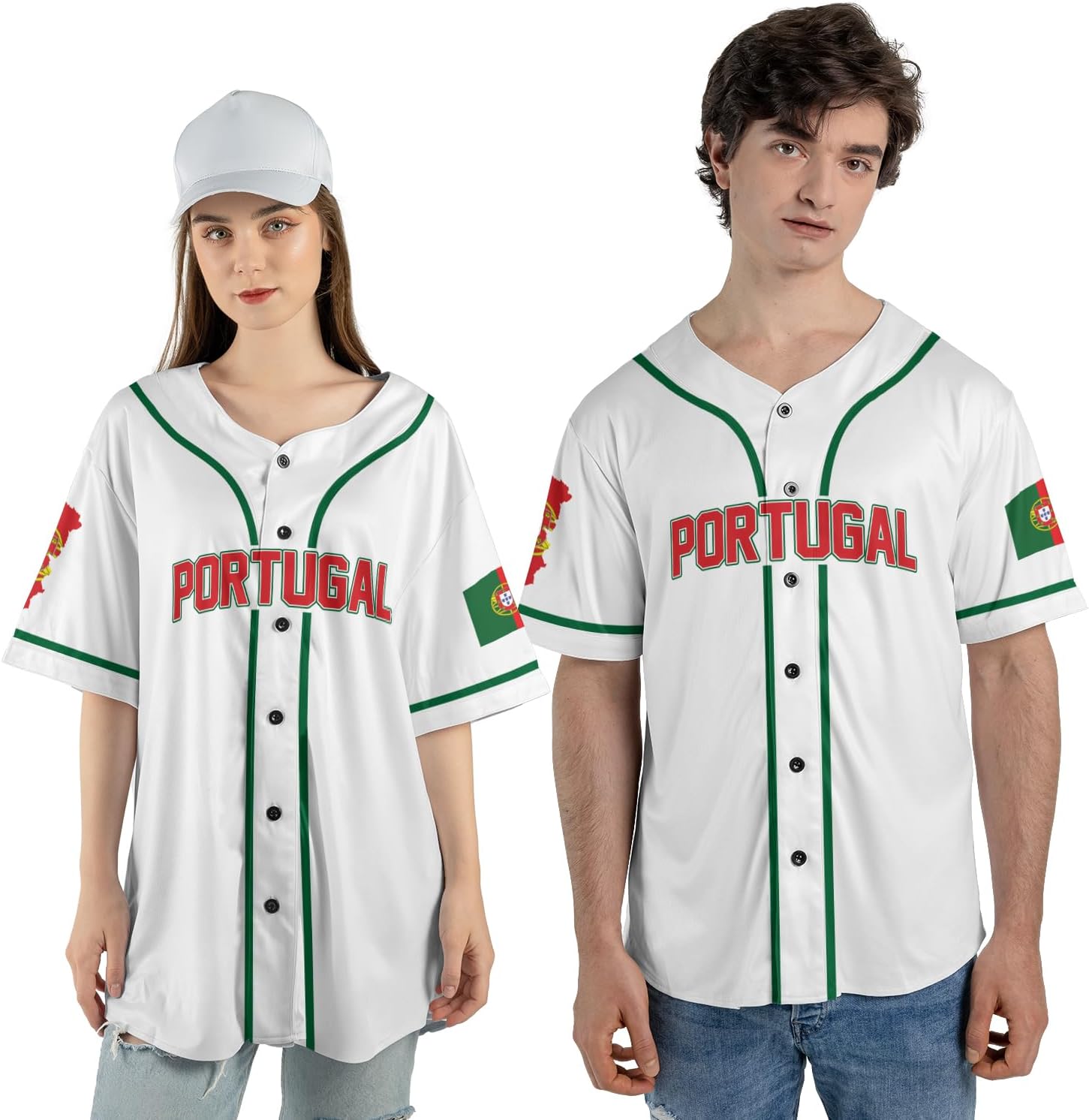 Parvii Personalized Portugal Jersey, Portugal Shirt Camiseta De Portugal Portuguese Clothes Portuguese Baseball Jersey Gift