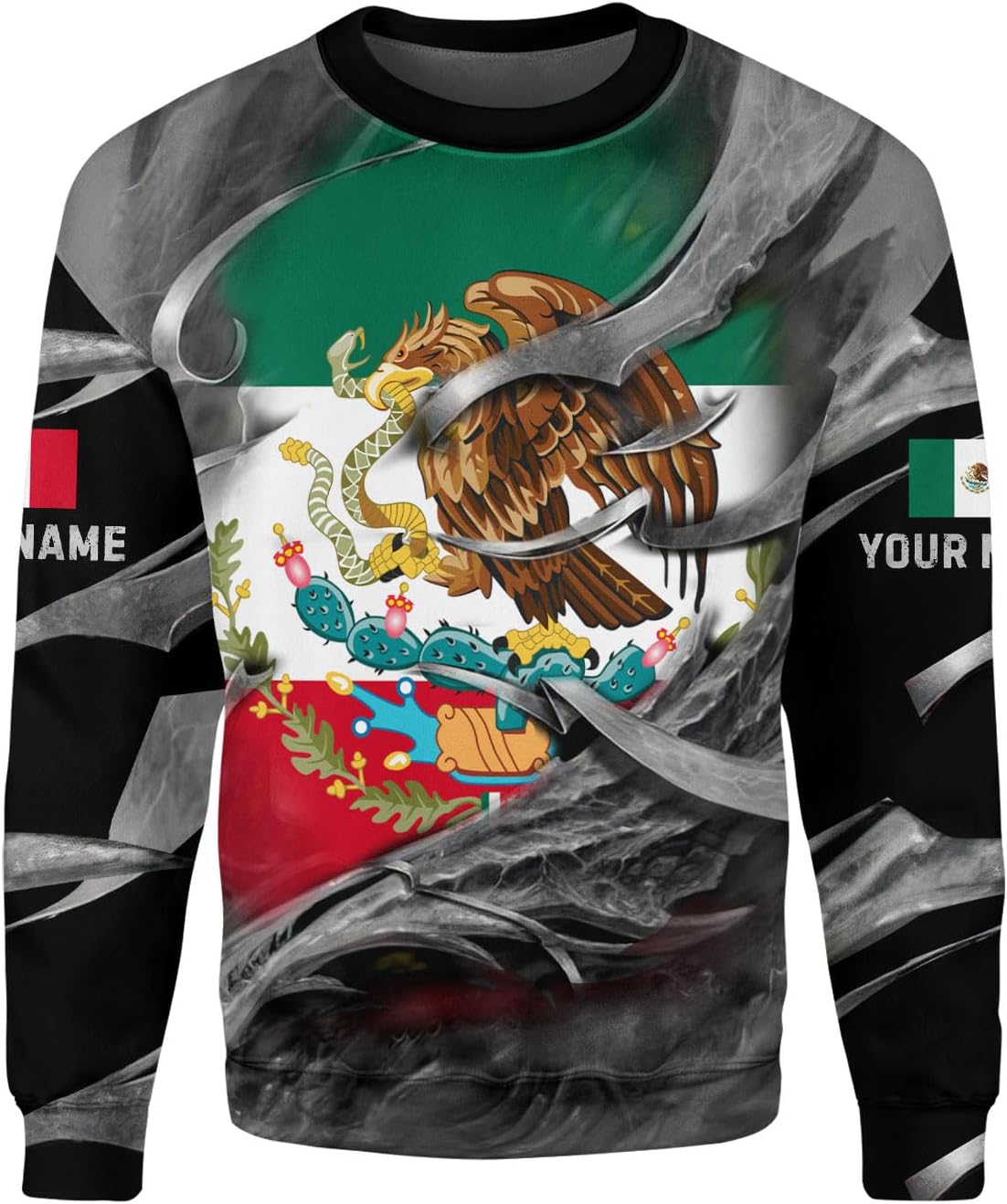 Mostprints Personalized Name Mexican Hoodie 3D, Mexican Hoodies for Men, Unisex Mexico Hoodie, Mexico Hoodies for Men