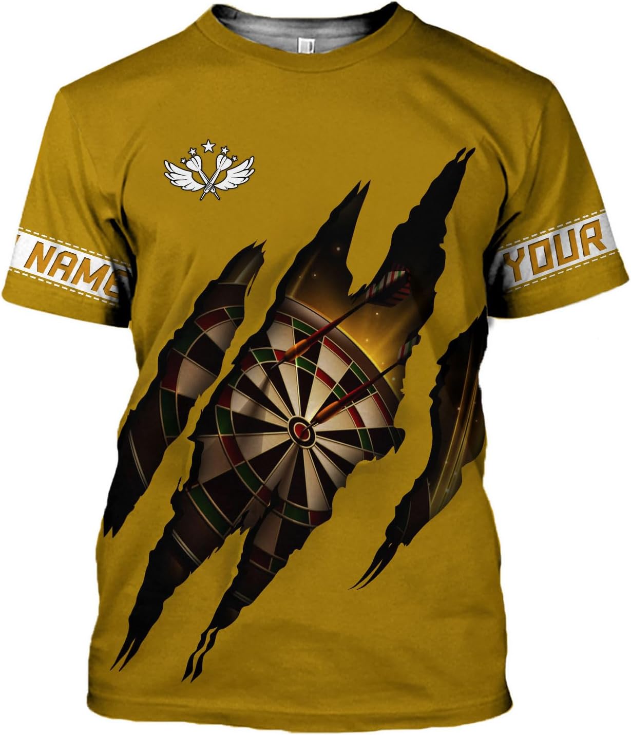 HomeDesign Personalized Dart Shirts, Darts Shirts for Men, Dart Jerseys for Teams, Dartboard Players Shirt Darts Board Gift
