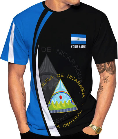 Personalized Nicaragua Shirt Custom Nicaragua Flag Lion Shirt for Men & Women Nicaraguan Camisas T-Shirt, Nicaragua Tshirt