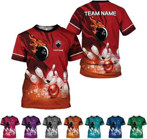 AOVL Custom Bowling Shirts for Men Bowling Shirts Bowling Shirts Unisex Bowling Jerseys for Men Custom Bowling Shirts for Men