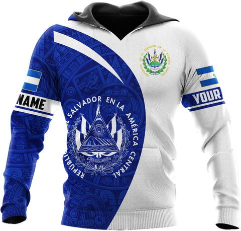 Personalized El Salvador Shirt Custom Camiseta de El Salvador Flag Shirt Men, Women Salvadorans Pride El Salvadoreña Tshirt