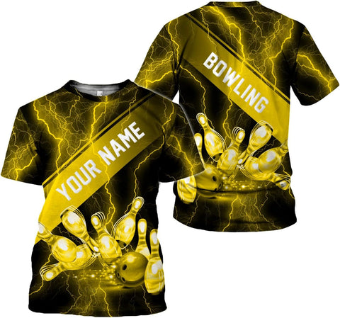 mostprints Personalized Name Bowling Shirts for Men & Women, Bowling Shirts for Team Bowling, Bowling Shirts Gift Unisex