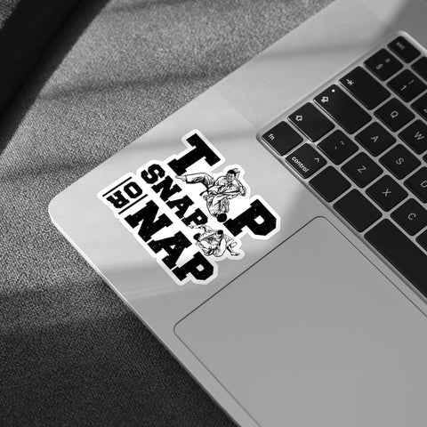 3 Pcs Tap Snap or Nap Sticker, BJJ Sticker, Funny Jiu Jitsu Gift, Combat Sports, Grappling Sticker, Motivational Gift Fighters Sticker 3 Inches for Laptop Water Bottle Phone Helmet Kindles Tumbler