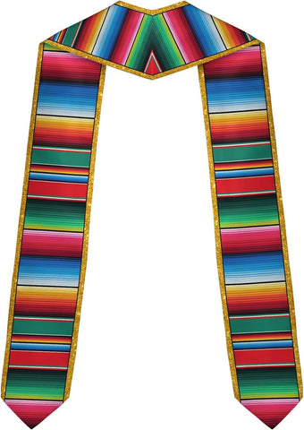 Custom Mexican Graduation Sash, Mexico Graduation Stole Customize Photo, Mexican American Flag Graduation Sash 2025